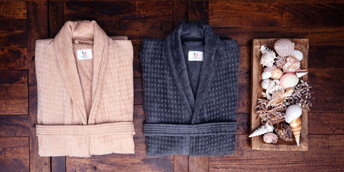 Buy Jacquard Terry Velour Bathrobes Online In Australia Trends Alley