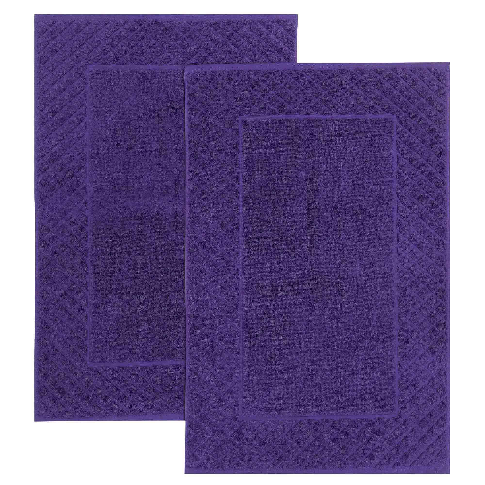 Bourgeois - 2 Piece Bath Mats Set (Purple)
