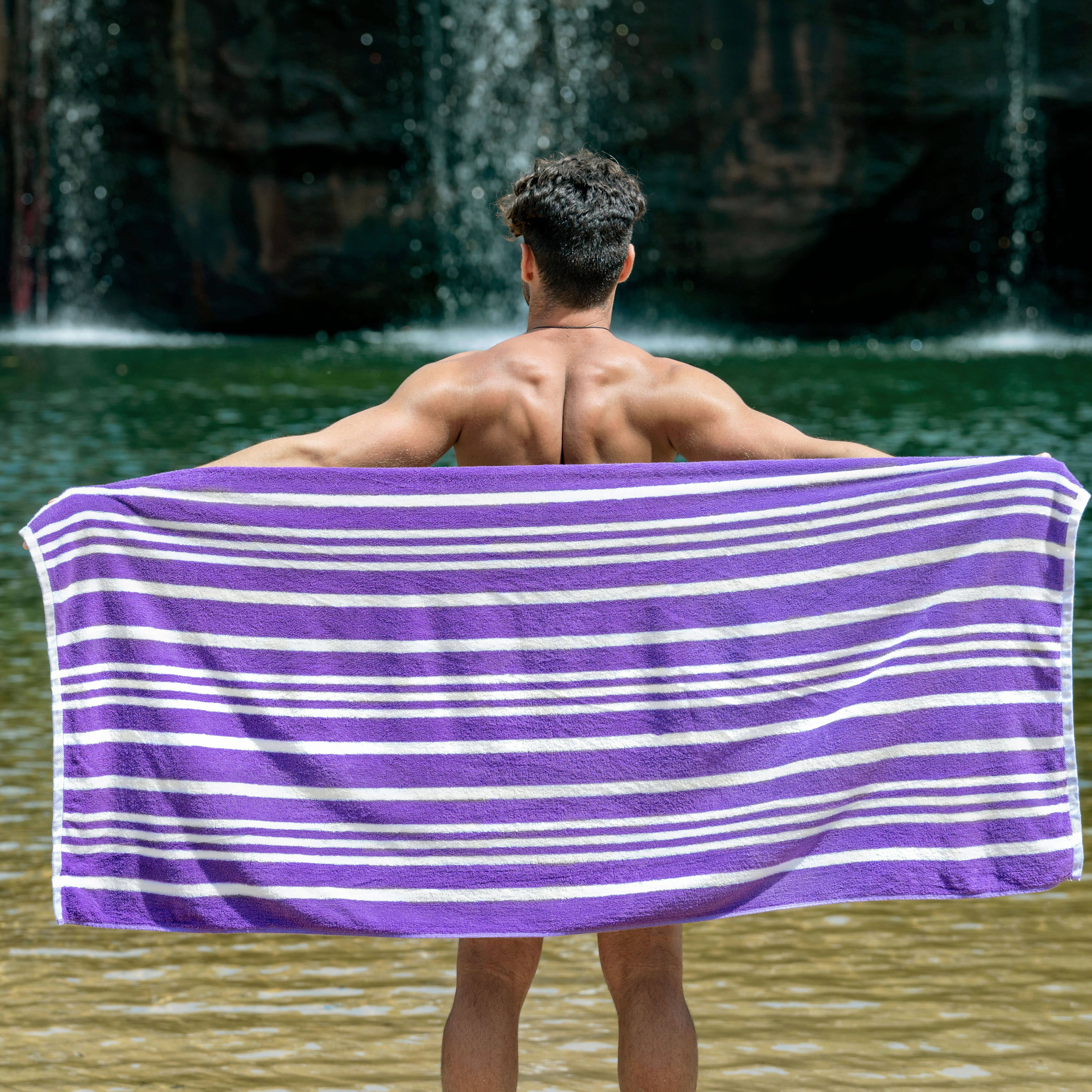 Amalfi Beach Towel (Lavender)
