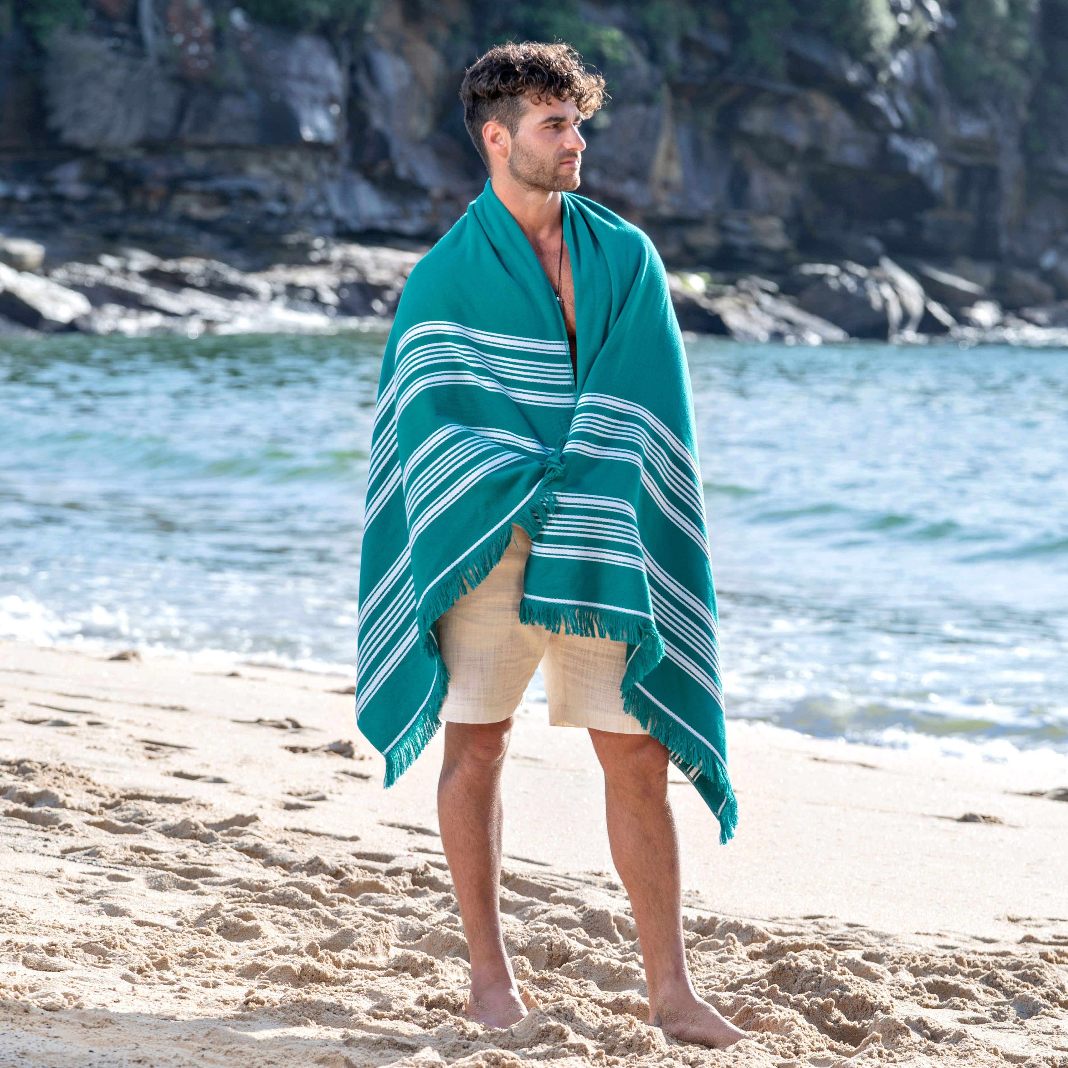 Antalya Beach Towel - Teal
