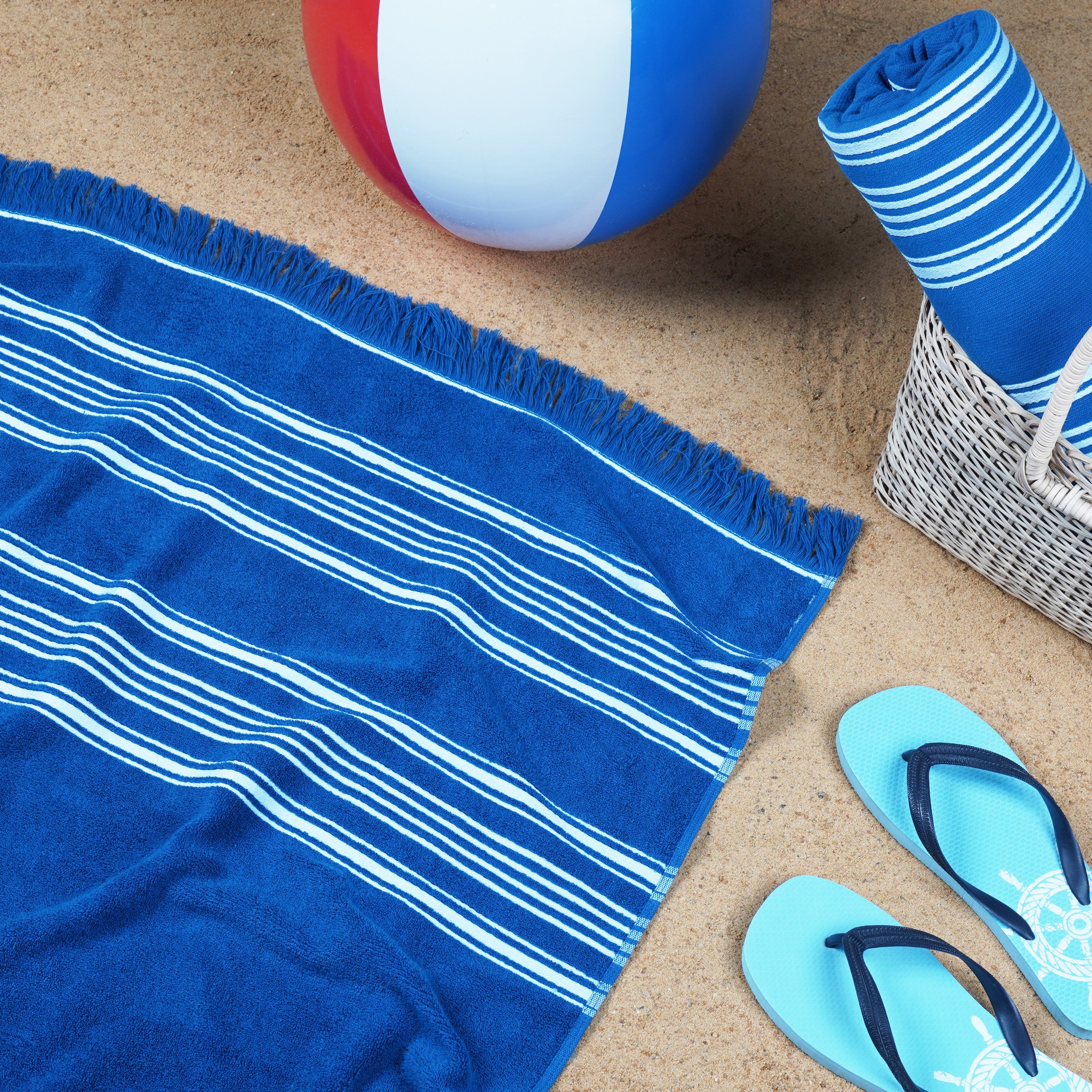 Antalya Beach Towel - Classic Blue