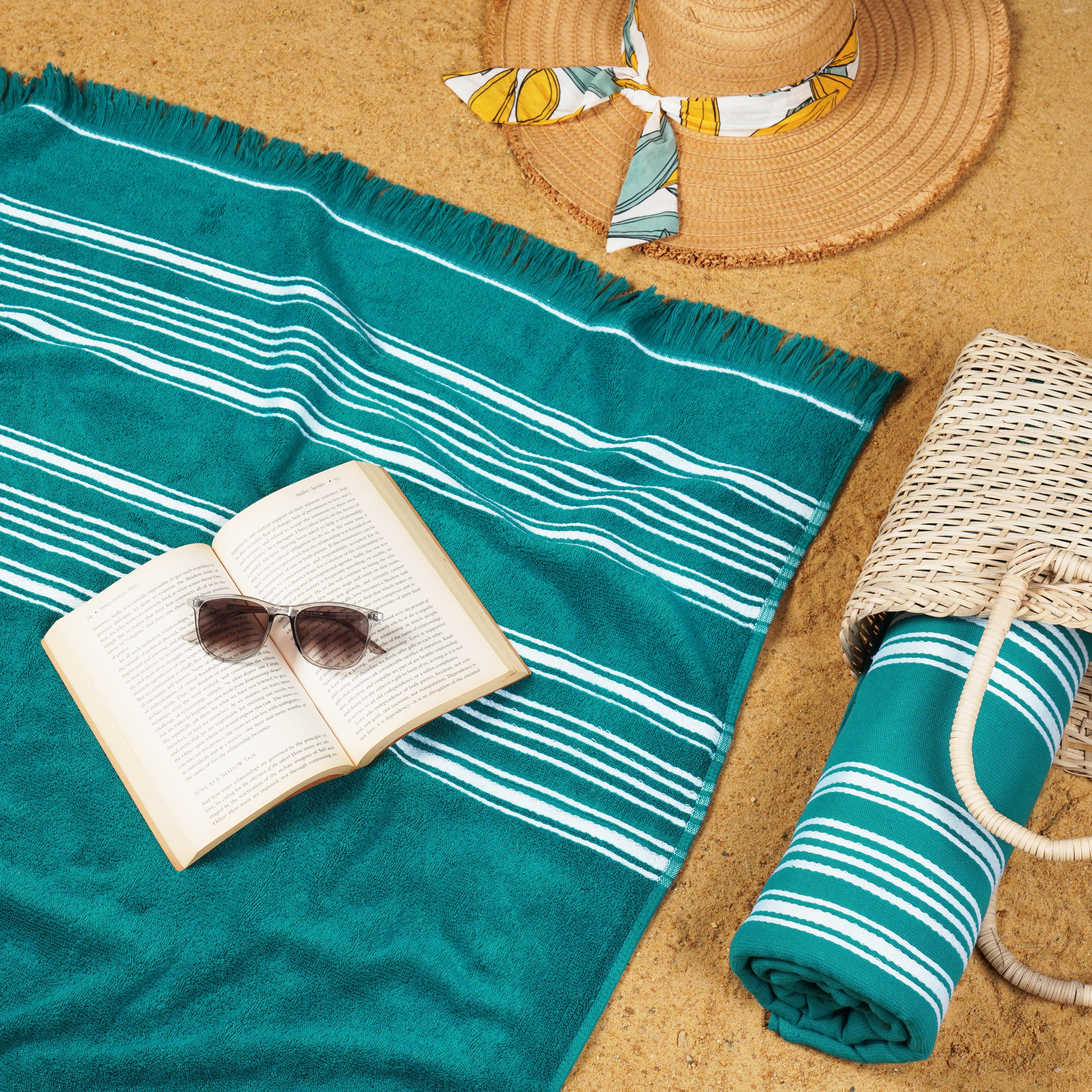 Antalya Beach Towel - Teal